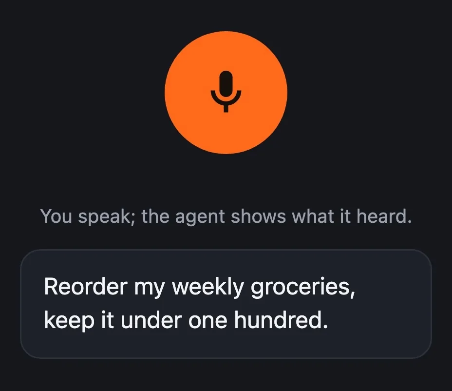 Voice Pay — voice-first agentic payments